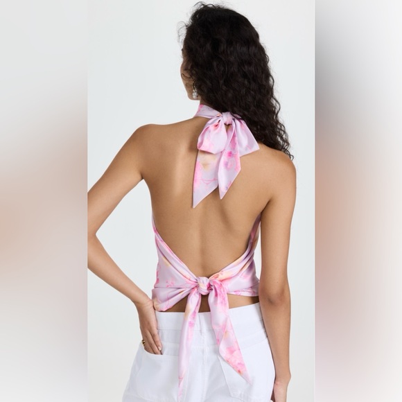 NWT LoveShackFancy Boca Handkerchief Top in Summer Morning in a size XS - Picture 3 of 7